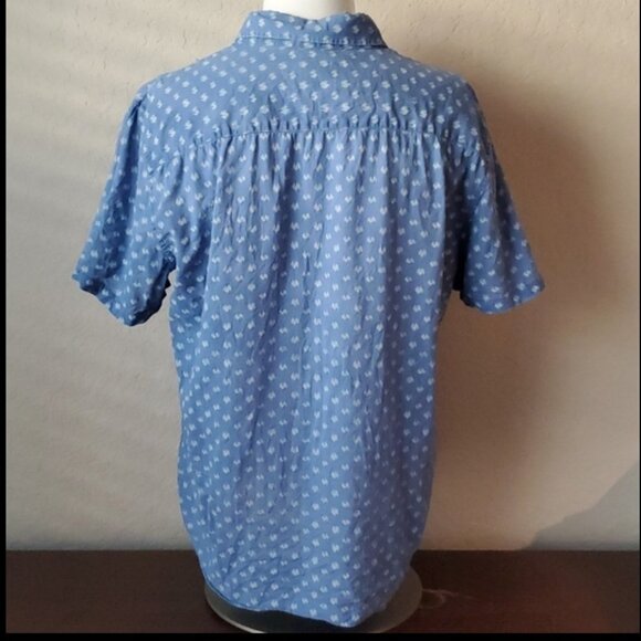 Armani Exchange A | X light blue slim fit button up top - Picture 6 of 14